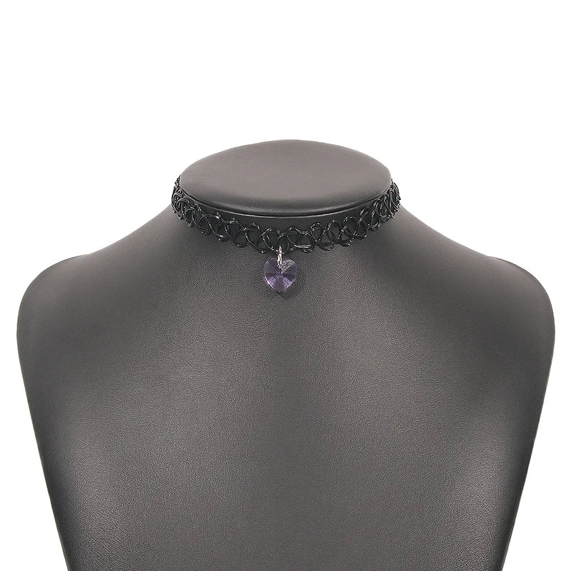 Vintage Sexy Hollow Chokers Collar Necklace Women Ladies Jewelry