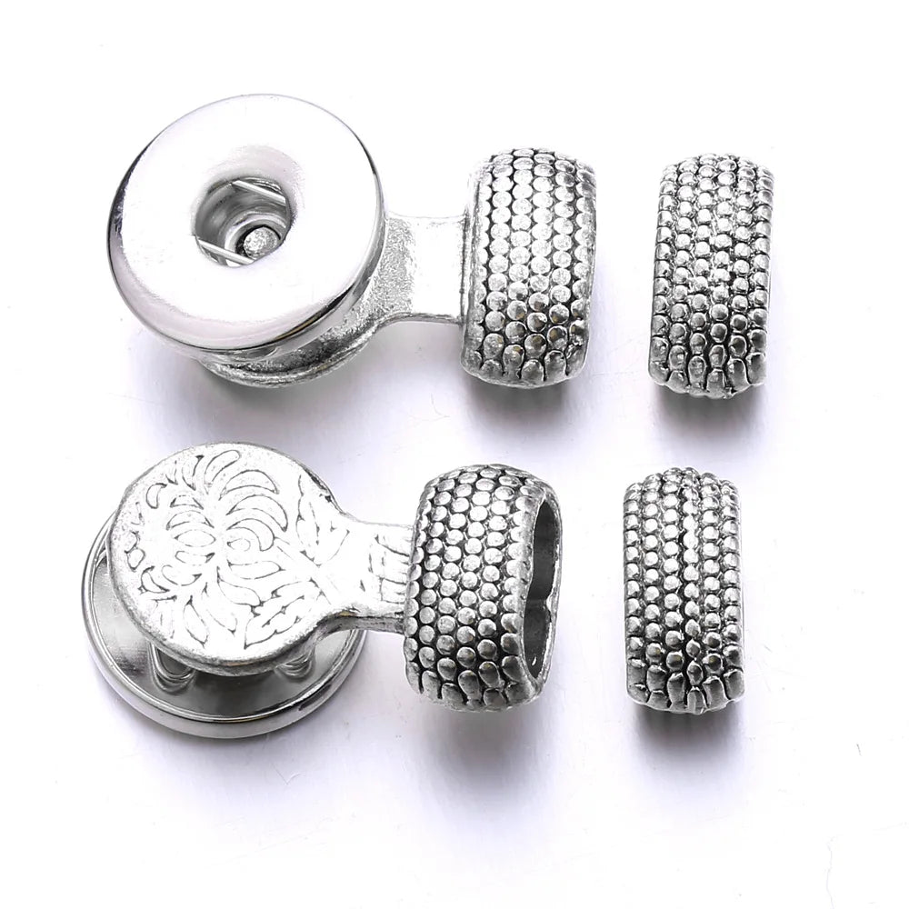 Vintage Silver Bracelet Head 18mm for DIY Bracelets
