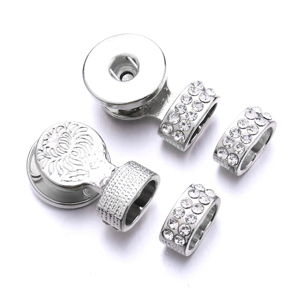 Vintage Silver Bracelet Head 18mm for DIY Bracelets