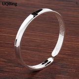 Vintage Silver Heart Sutra Bangles - Women Men Jewelry