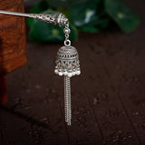 Silver Indian Bells Hairpin Tassel Pendant Hair Sticks for Women