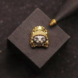 Vintage Silver Indian Cat Beads DIY Bracelet Ball Party Jewelry Accessories