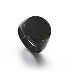 Chunky Round Glossy Rings for Men Women Minimalist Finger Rings