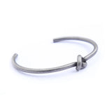 Vintage Knotted Opening Bracelets Stainless Steel Adjustable Bangles