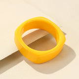 Vintage Square Cuff Bangle for Women Acrylic Resin Bracelet Charm Jewelry Gift