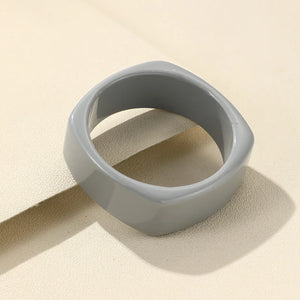 Vintage Square Cuff Bangle for Women Acrylic Resin Bracelet Charm Jewelry Gift