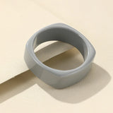 Vintage Square Cuff Bangle for Women Acrylic Resin Bracelet Charm Jewelry Gift