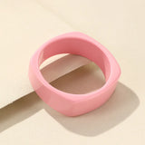 Vintage Square Cuff Bangle for Women Acrylic Resin Bracelet Charm Jewelry Gift