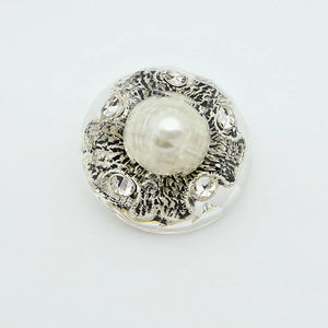Vintage Simulated Pearl Floral Buttons DIY Hand Making Accessories