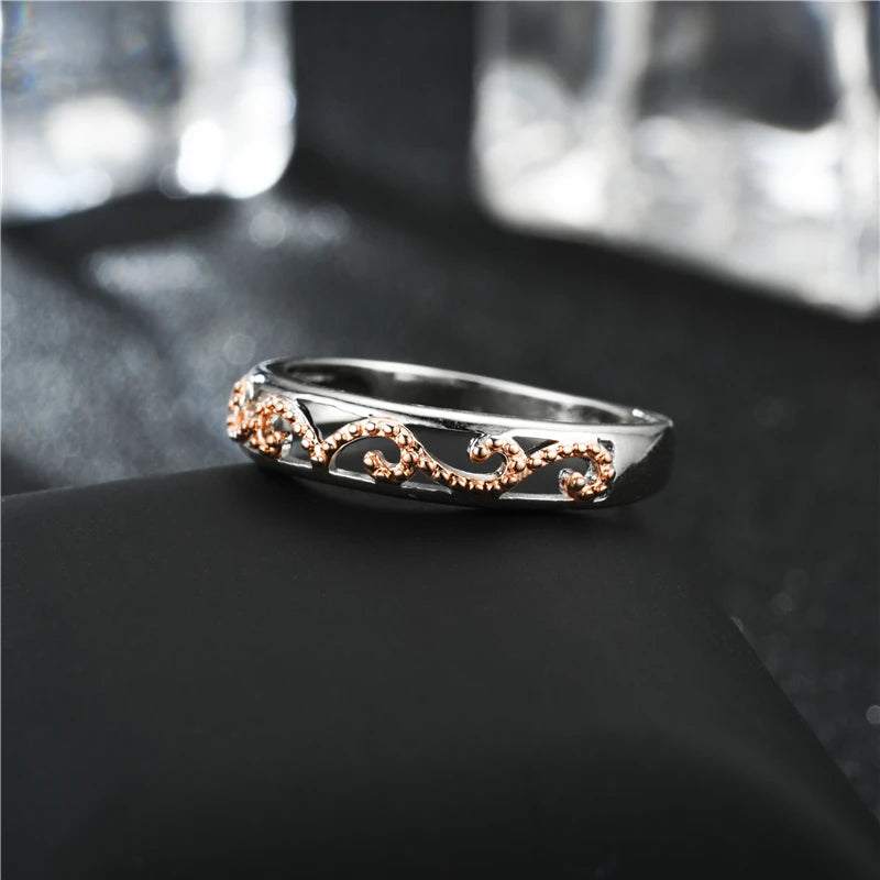 Vintage Skull Ring Purple CZ Cubic Zirconia For Women Jewelry Rings Set