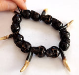 Vintage Skull Tooth Men's Bracelet Gothic Accessories Amulet
