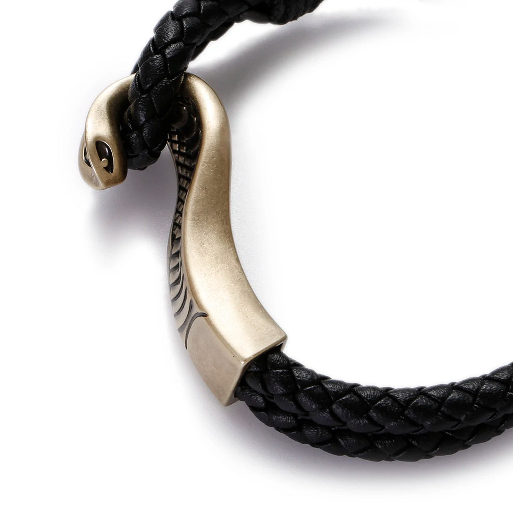 Vintage Snake Mens Bracelet Leather Bracelet Punk Style