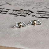 Vintage 925 Sterling Silver Skull Earrings Rock Stud Hip-hop Heart Eyes