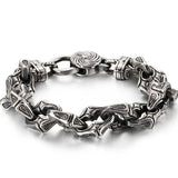 Vintage Men's Stainless Steel Bracelet 15MM Chain