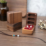 Vintage Wooden Jewelry Box Antique Chinese Style Earrings Rings Watch Storage