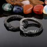 Vintage Stainless Steel Bracelet Silver Metal Snake Chains Wristband