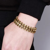 Vintage Stainless Steel Bracelet 16MM Wide for Men