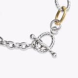 Vintage Stainless Steel Bracelets Silver Cable Wire Hand Chain