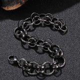 Stainless Steel Link Chain Bracelet Men Punk Wrist Jewelry Gift GS0116