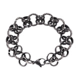 Stainless Steel Link Chain Bracelet Men Punk Wrist Jewelry Gift GS0116