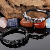 Vintage Stainless Steel Men Bracelet 10MM Cycling Bicycle Link Chain Men's