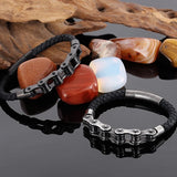Vintage Stainless Steel Men Bracelet 10MM Cycling Bicycle Link Chain Men's