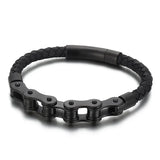 Vintage Stainless Steel Men Bracelet 10MM Cycling Bicycle Link Chain Men's