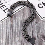 Vintage Stainless Steel Men's Link Chain Man Bracelet