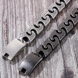 Vintage Stainless Steel Men's Link Chain Man Bracelet