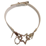 Vintage Star Leather Choker Necklace Gothic Punk Rivet Statement Collar