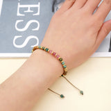 Colorful Beaded Bracelet Bohemian Drawstring Birthday Party