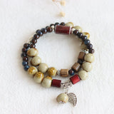 Vintage Ceramic Beads Bracelet for Girls Jewelry Gift