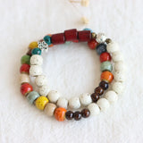 Vintage Ceramic Beads Bracelet for Girls Jewelry Gift