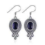 Vintage Style Earrings 925 Sterling Silver Sandstone Moonstone Earrings