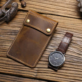 Vintage Style Leather Bag Unique Gift for Husband Father Birthday
