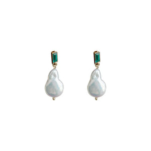 High-End Vintage Style Baroque Pearl Earrings