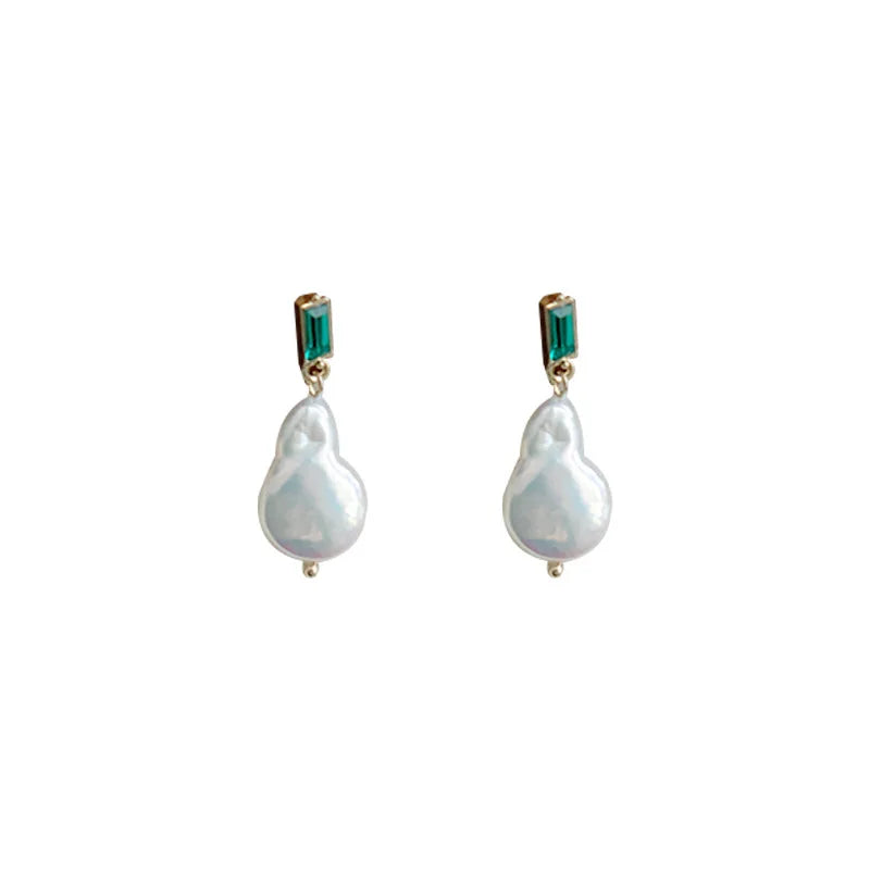 High-End Vintage Style Baroque Pearl Earrings