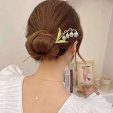 Vintage Metal Hairpin Tassel Flower Hair Stick Headwear Women Jewelry