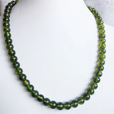 Vintage Peridot Quartz Necklace Olivine Stone Wedding Pendant