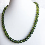 Vintage Peridot Quartz Necklace Olivine Stone Wedding Pendant