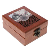 Vintage Wooden Jewelry Organizer Box Trinket Case Chest