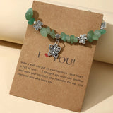 Vintage Style Silver Plated Butterfly Beaded Bracelet