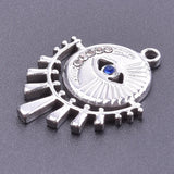 Vintage Evil Eye Charm Pendant Stainless Steel Necklace Gift