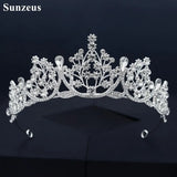 Vintage Tairas Metal Bridal Wedding Hair Jewelry Baroque Girls Party Headwear