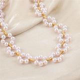 Vintage Pearl Choker Necklaces for Women Collar Necklaces