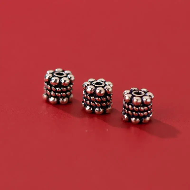 Thai Silver 5mm Spacer Beads 925 Sterling DIY Jewelry