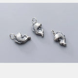 Thai Silver Koi Charms 925 Sterling Silver Dangle Pendants