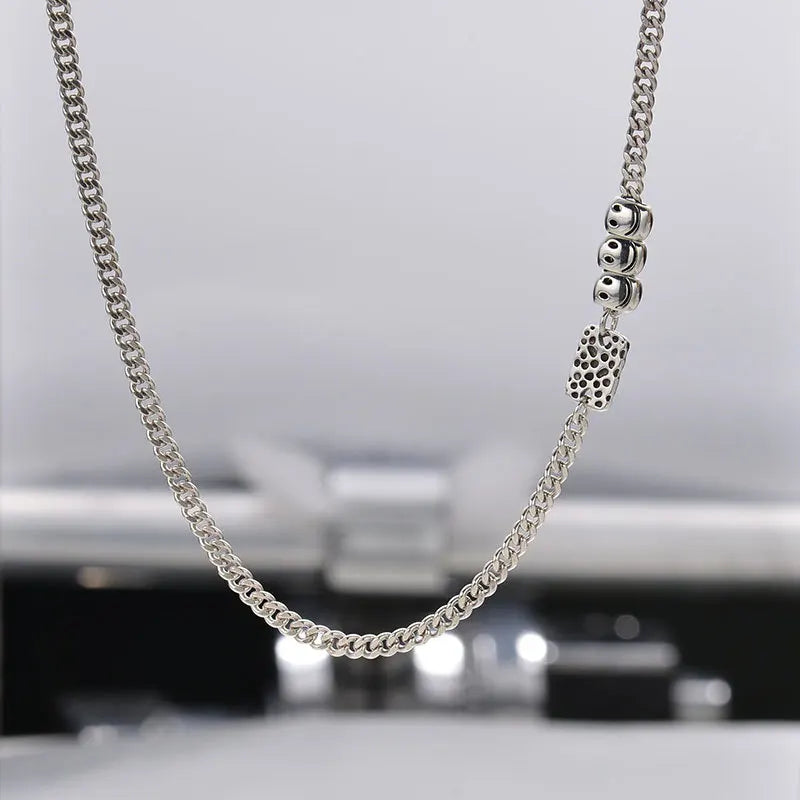 Vintage Thai Silver Doudou Necklace Women 925 Sterling Silver