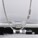 Vintage Thai Silver Doudou Necklace Women 925 Sterling Silver