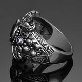 Vintage Thai Silver Zircon Ring Gift Women Size 6-10
